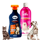 Mata Pulga Anti Pulgas E Carrapatos Sarnas Shampoo Condicionador Cachorro e Gato Neutro Pet Genial