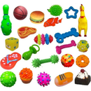 Kit 10 Mordedores Pet Brinquedos Diversos Para Cachorros Pequenos com Galinha