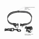 Guia de Passeio Mãos Livres Com Pochete Cintura Corda Reforçada Passeio Pet Cachorro