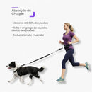 Guia de Passeio Mãos Livres Com Pochete Cintura Corda Reforçada Passeio Pet Cachorro