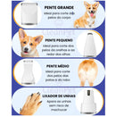 Pet Free 4 em 1 | Tosa Profissional Silenciosa e Segura Para Pets| BIVOLT