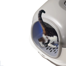 Caixa de Areia Banheiro Para Gatos Fechado Anti Odor 61 Litros