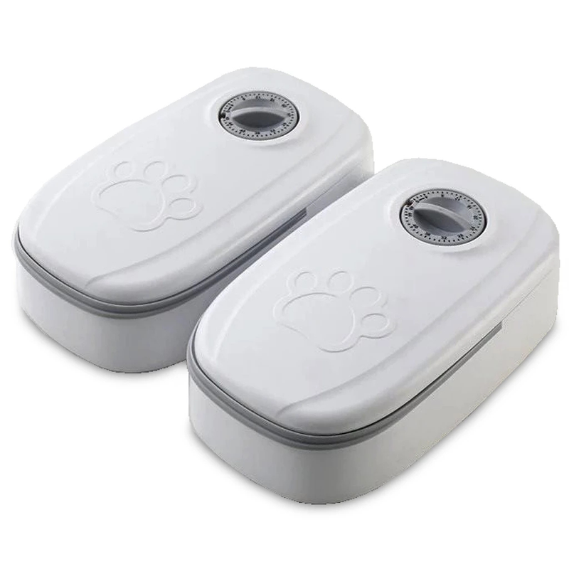 Bebedouro Comedouro Cachorro Gato Grande Automático Porta Ração PET Plástico Abre Sozinho Timex