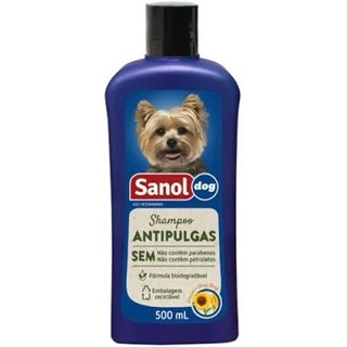 Kit Sanol Shampoo Antipulgas 500ml + Condicionador Sanol 500ml