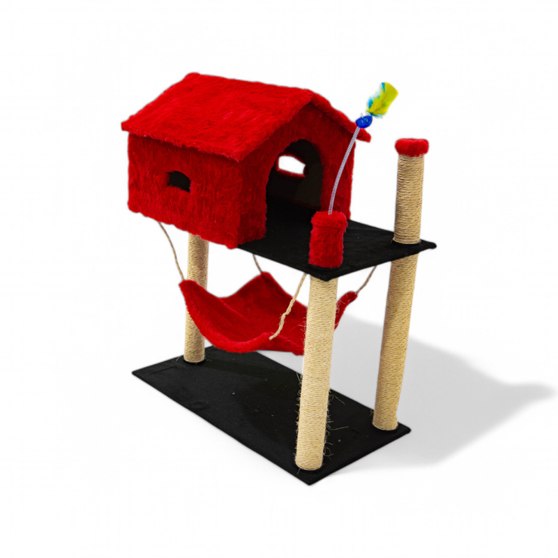 Arranhador com Casinha Playground