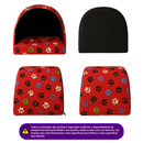 Cama para Cachorro Gato Casinha Toca Iglu para Cães e Gatos Estampas Variadas com Almofada