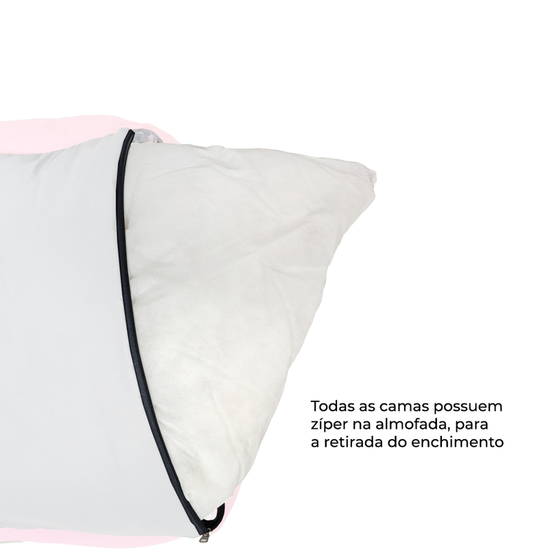 Cama grande 71x56 com ziper para cachorro de grande porte cachorros cães e gatos