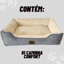 Caminha de Cachorro Cama Pet Sherpa Reforçada Tamanho M e G Cachorro e Gato Luxo Pelucia Confort