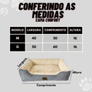 Caminha de Cachorro Cama Pet Sherpa Reforçada Tamanho M e G Cachorro e Gato Luxo Pelucia Confort