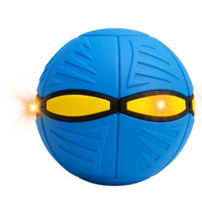 Bola Pet Mágica 2 em 1 – Bola + Frisbee com LEDs