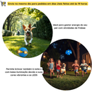 Bola Pet Mágica Disco que Pula com 3 LED para Filhotes e Cachorros