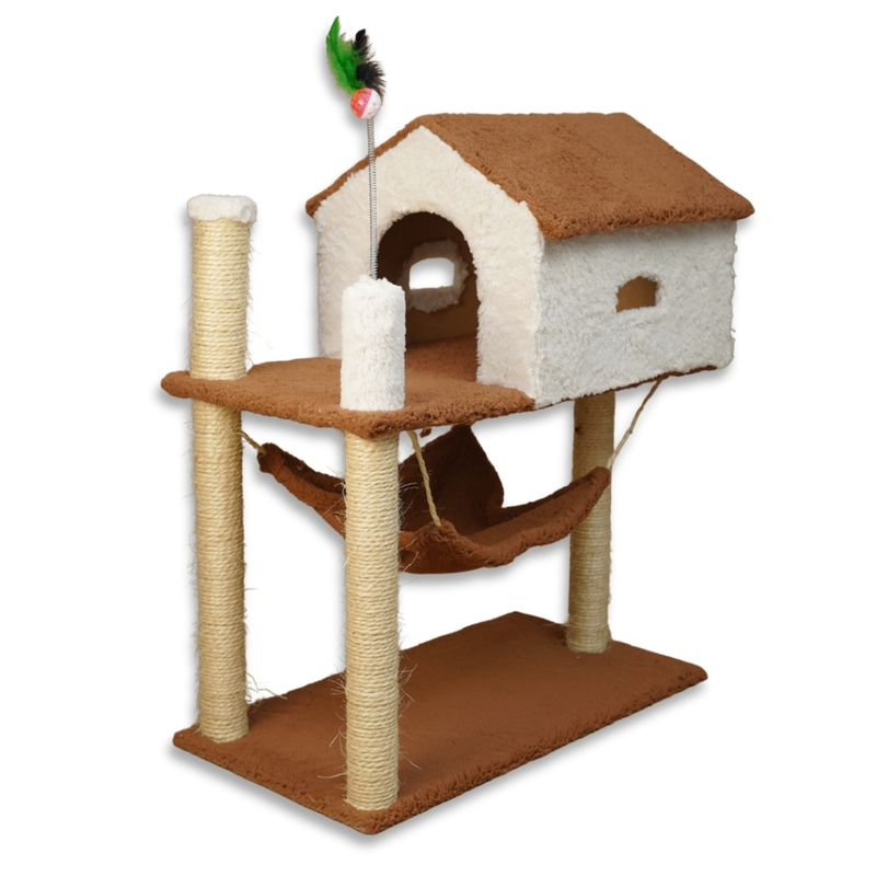 Arranhador com Casinha Playground