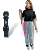 kit Coleira + Guia Mãos Livres 2m para coleira de cachorro ou peitoral