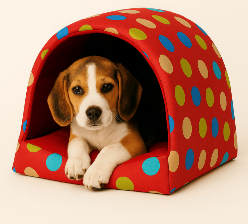 Cama para Cachorro Gato Casinha Toca Iglu para Cães e Gatos Estampas Variadas com Almofada