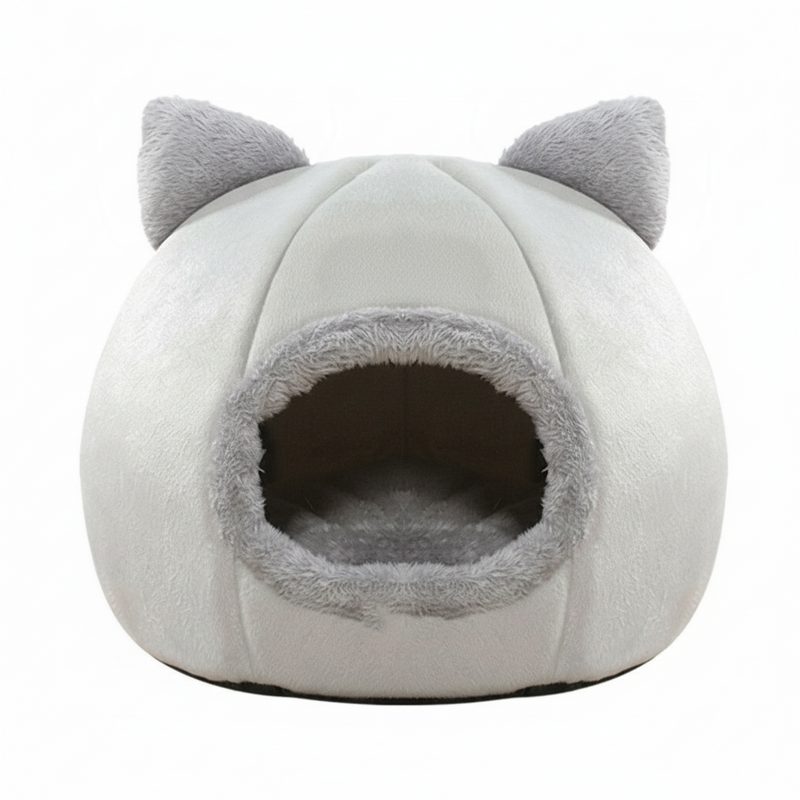 TamanhoXL Cama De Gato Caverna Lavável Inverno Para Gatinho Filhote De Cachorro Cesta Tapete Do Casa