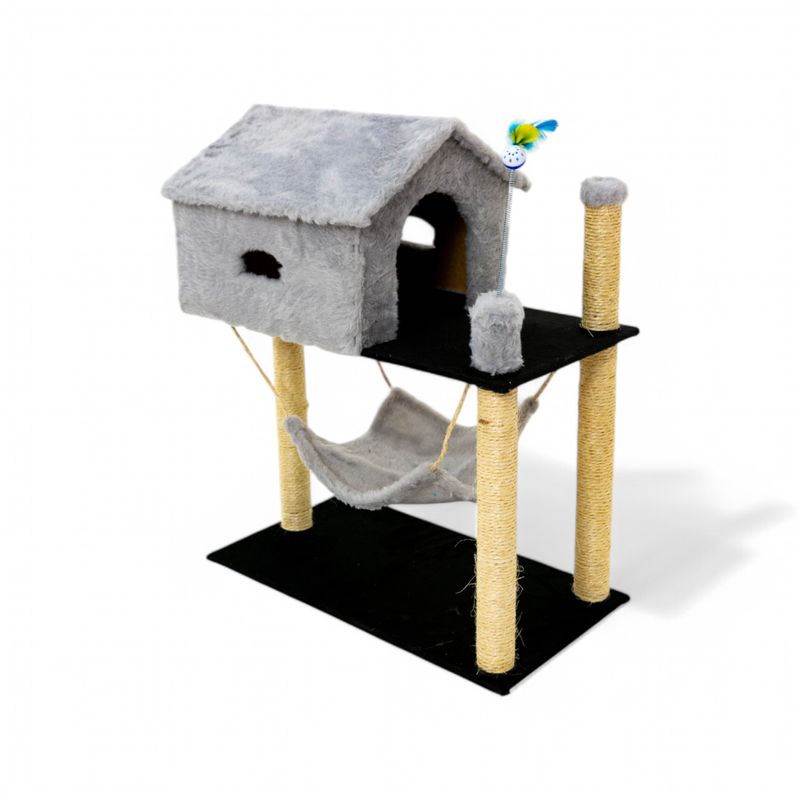 Arranhador com Casinha Playground