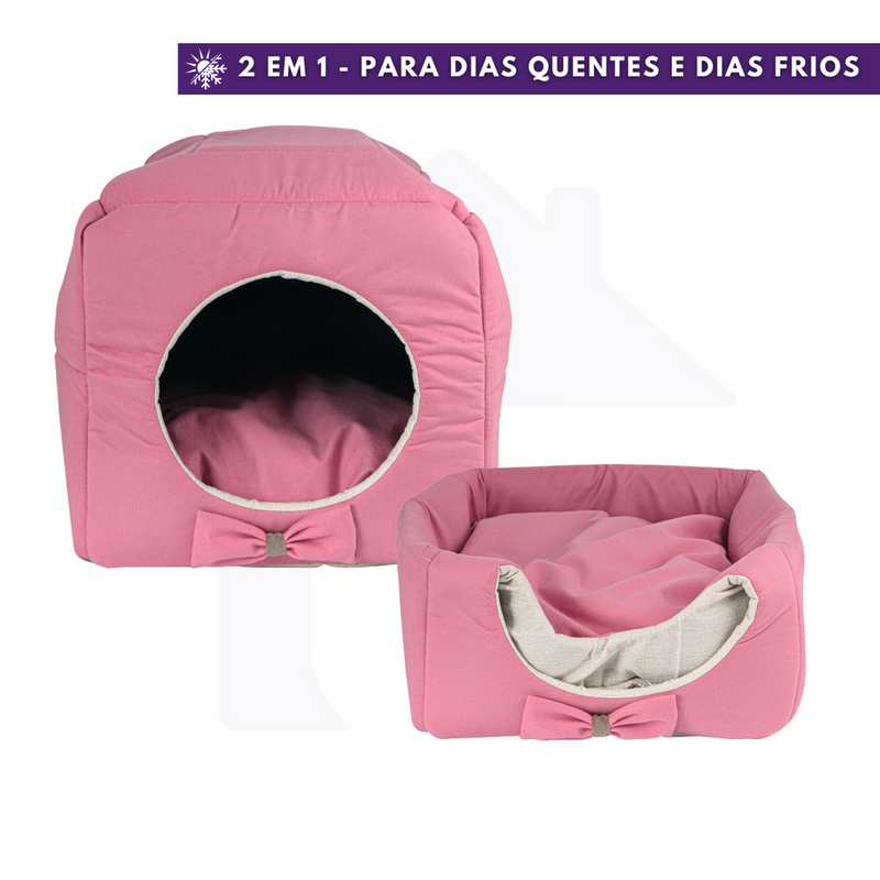Caminha Pet Toca Iglu 3 EM 1 Cama Para Cães e Gatos Com Almofada