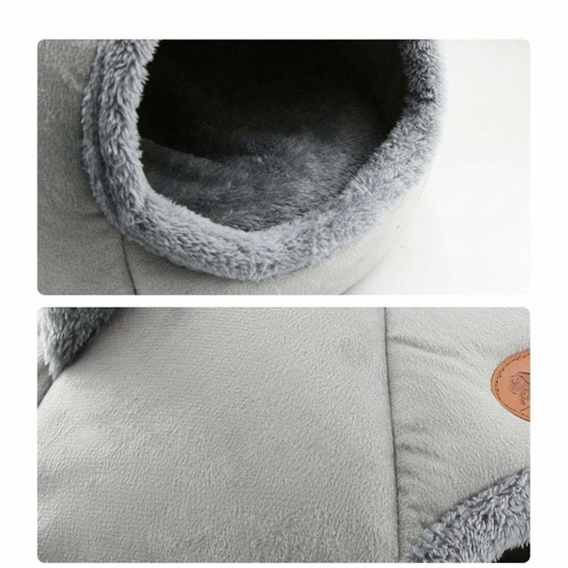 TamanhoXL Cama De Gato Caverna Lavável Inverno Para Gatinho Filhote De Cachorro Cesta Tapete Do Casa