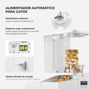 Newpet Bebedouro com Comedouro Alimentador Automático Pet Cães Gato- Bivolt